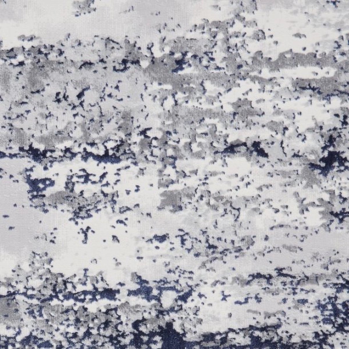 Close-up of Artemis blue rug high-density pile texture
