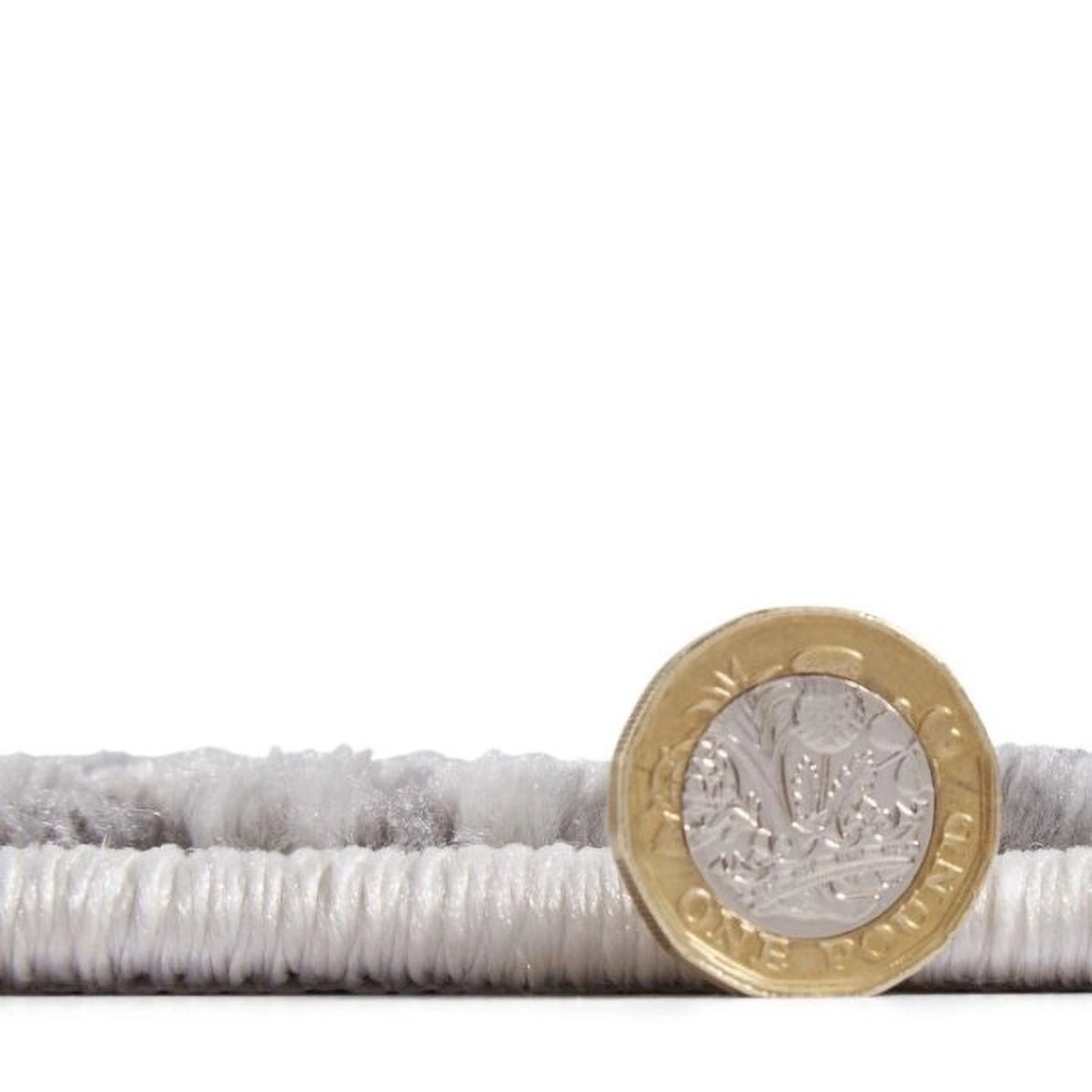 Metallic detailing on Artemis B9289A blue rug - Thickness