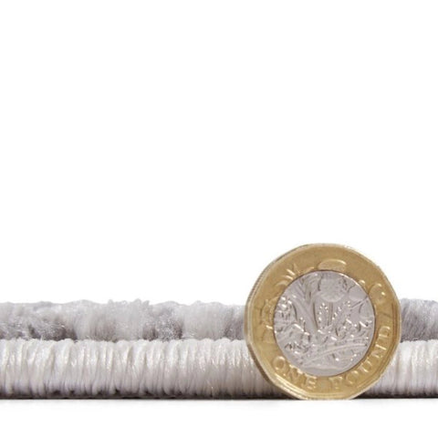 Metallic detailing on Artemis B9289A blue rug - Thickness