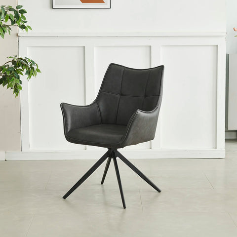 Arundel Faux Leather Dining Armchair - Set of 4 - Pendle Village Furniture