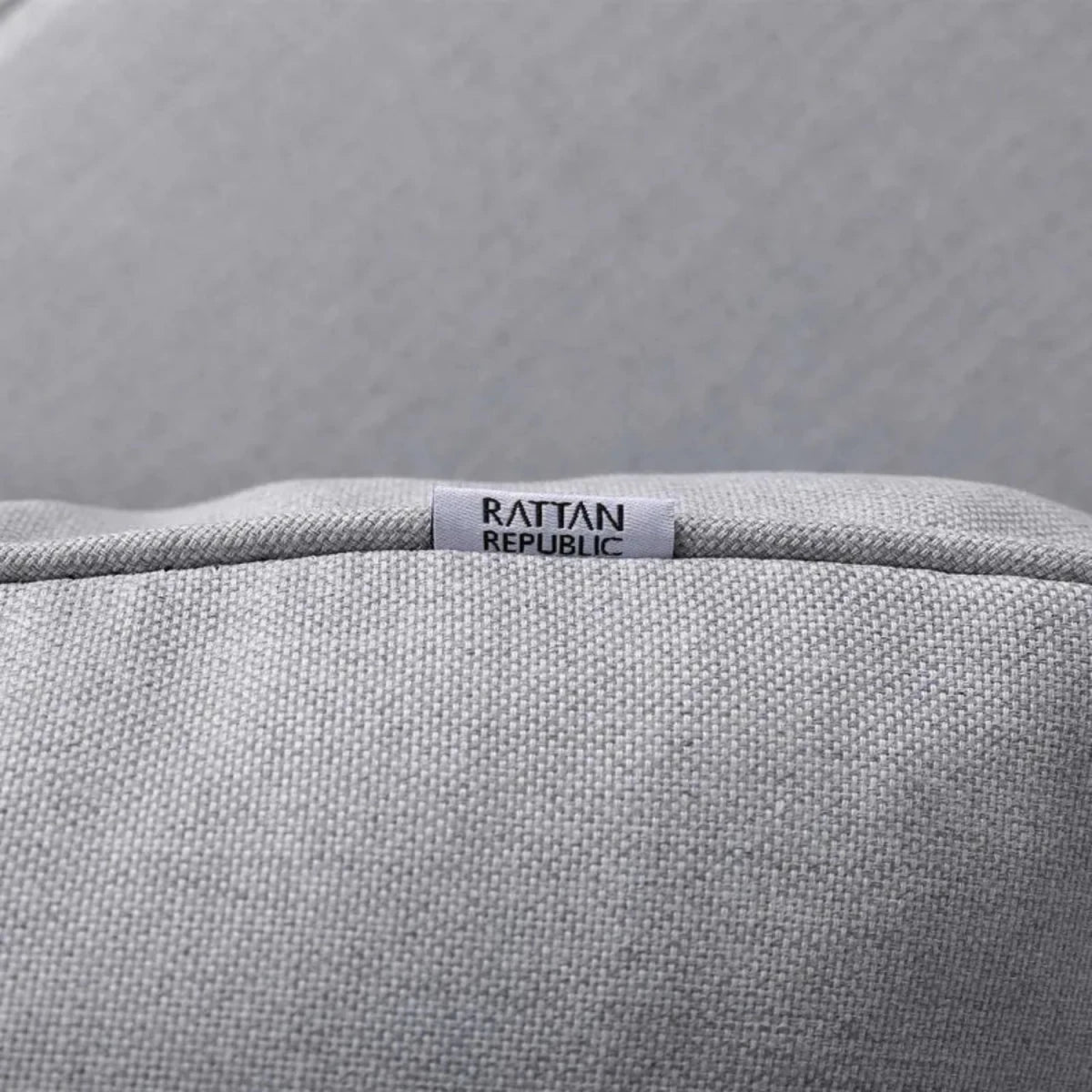 Premium water-resistant outdoor fabric cushions with soft finish.