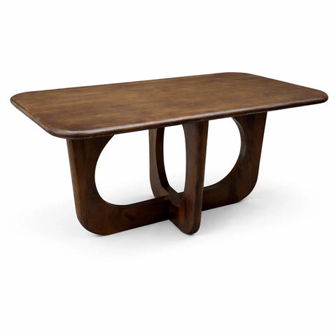 Asha 6 Seater Rectangle Solid Mango Wood Dining Table