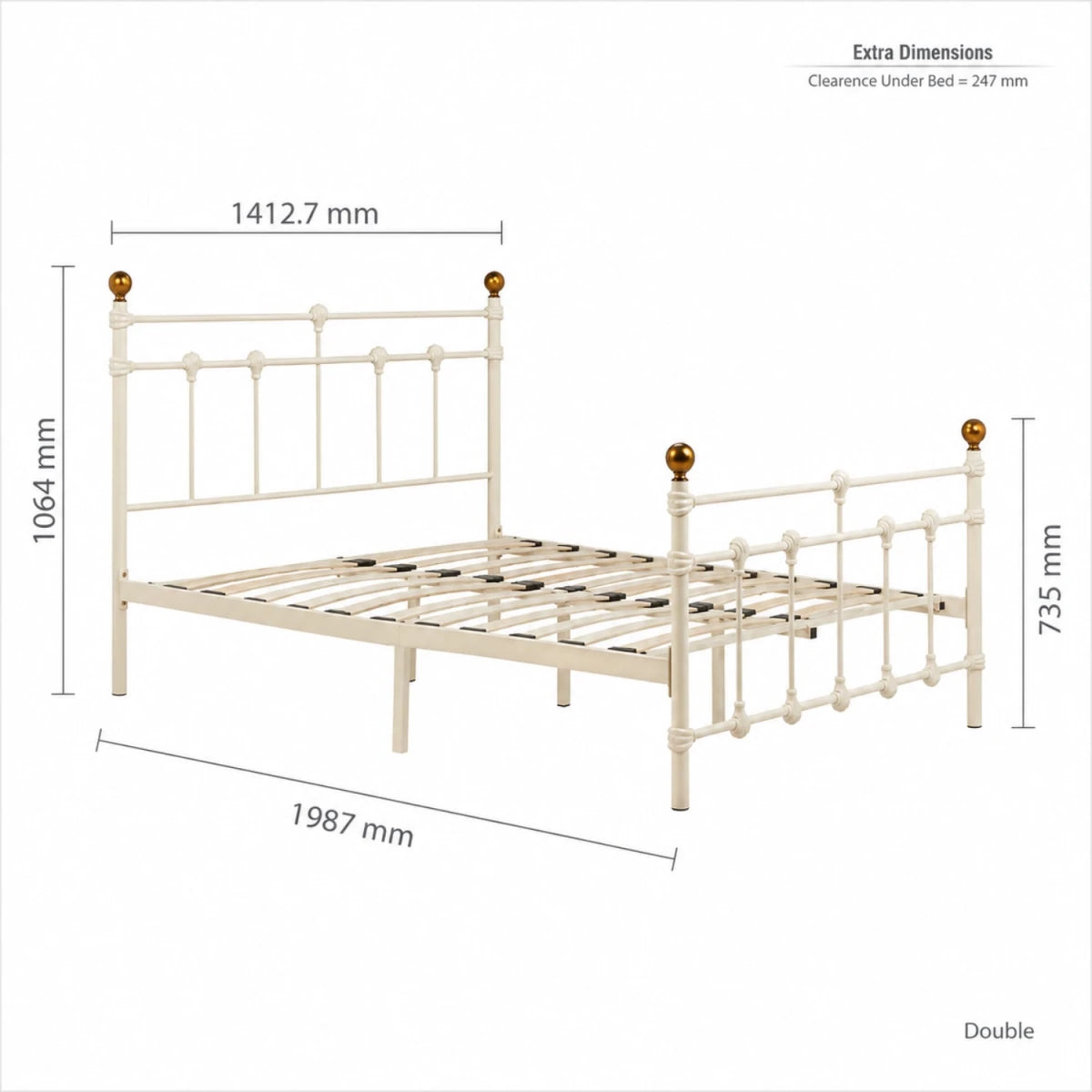 Well proportioned design for balanced placement.