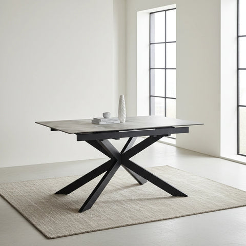 Athena Light Grey Extendable Ceramic Dining Table