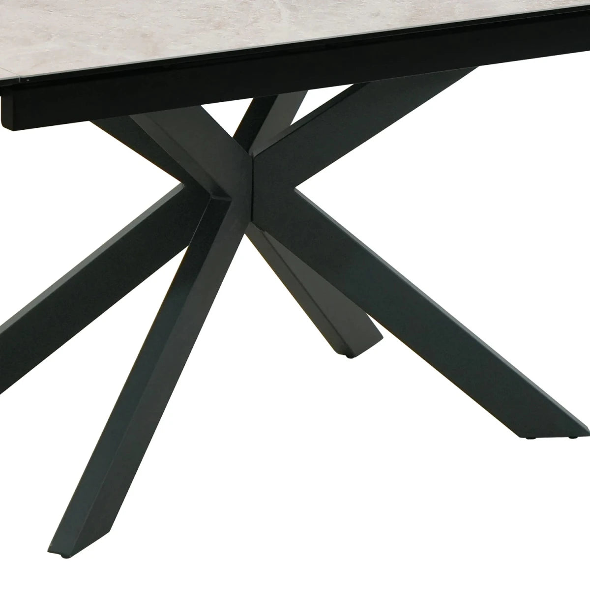 Athena Sand Ceramic Extending Dining Table 130–180cm - Base Close up