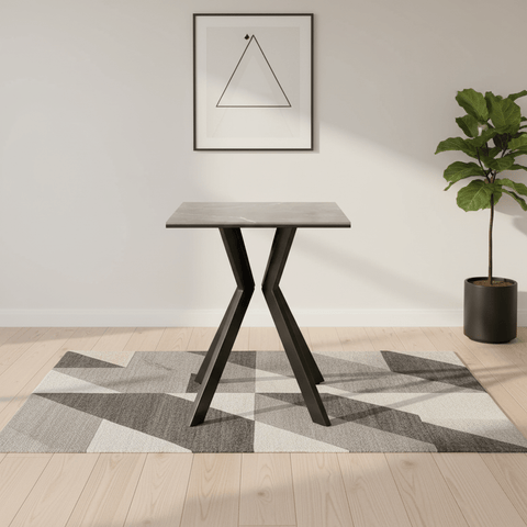 Athens Grey Matte Ceramic Side Table