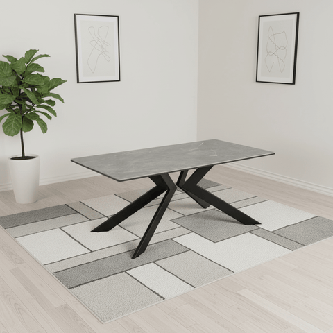 Athens Matte Grey Ceramic Coffee Table