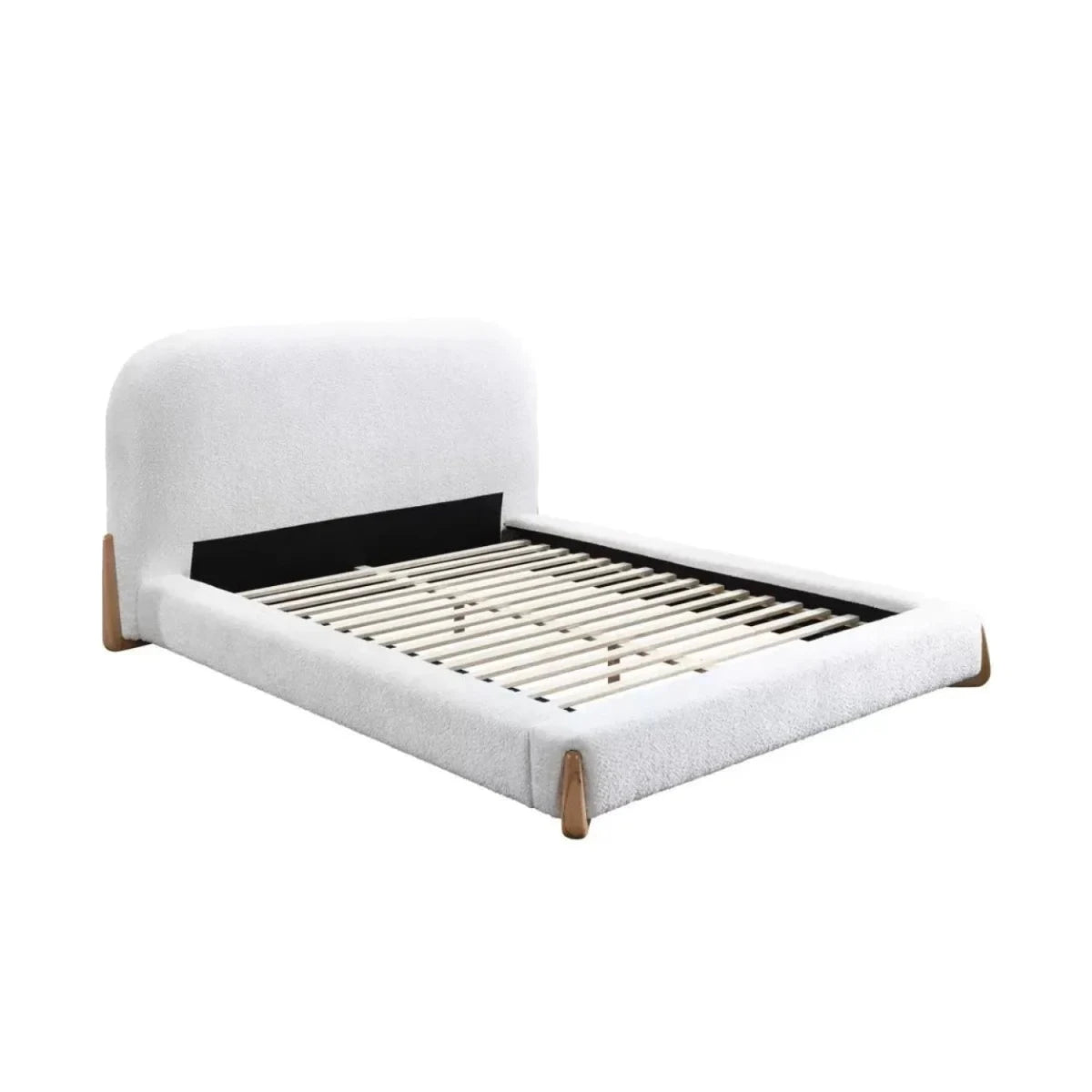Low profile bed frame providing a sleek and modern appearance.