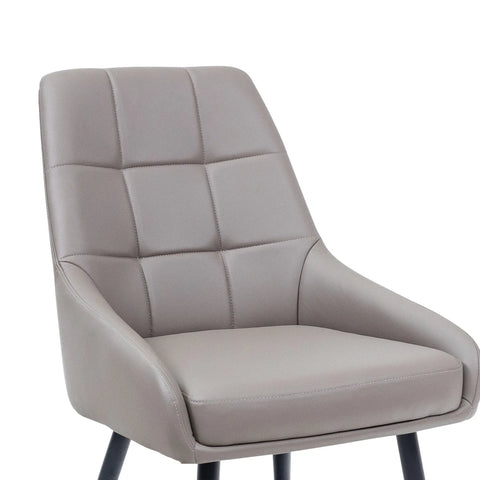 Ava Taupe PU Dining Chair - Set of 4 - Pendle Village Furniture