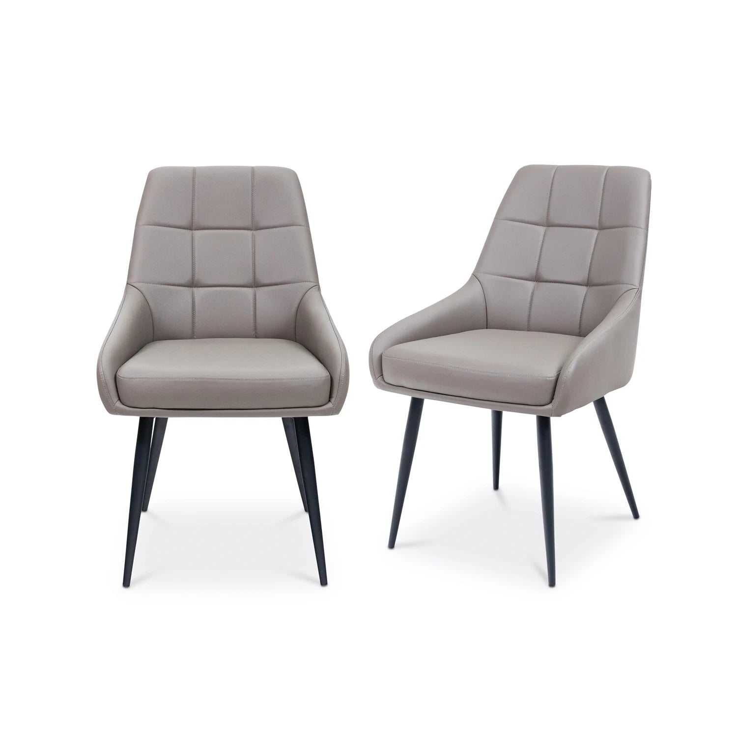Ava Taupe PU Backless Bench - Pendle Village Furniture