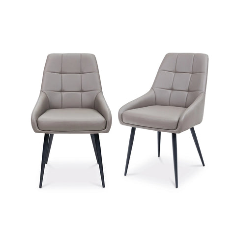 Ava Taupe PU Backless Bench - Pendle Village Furniture