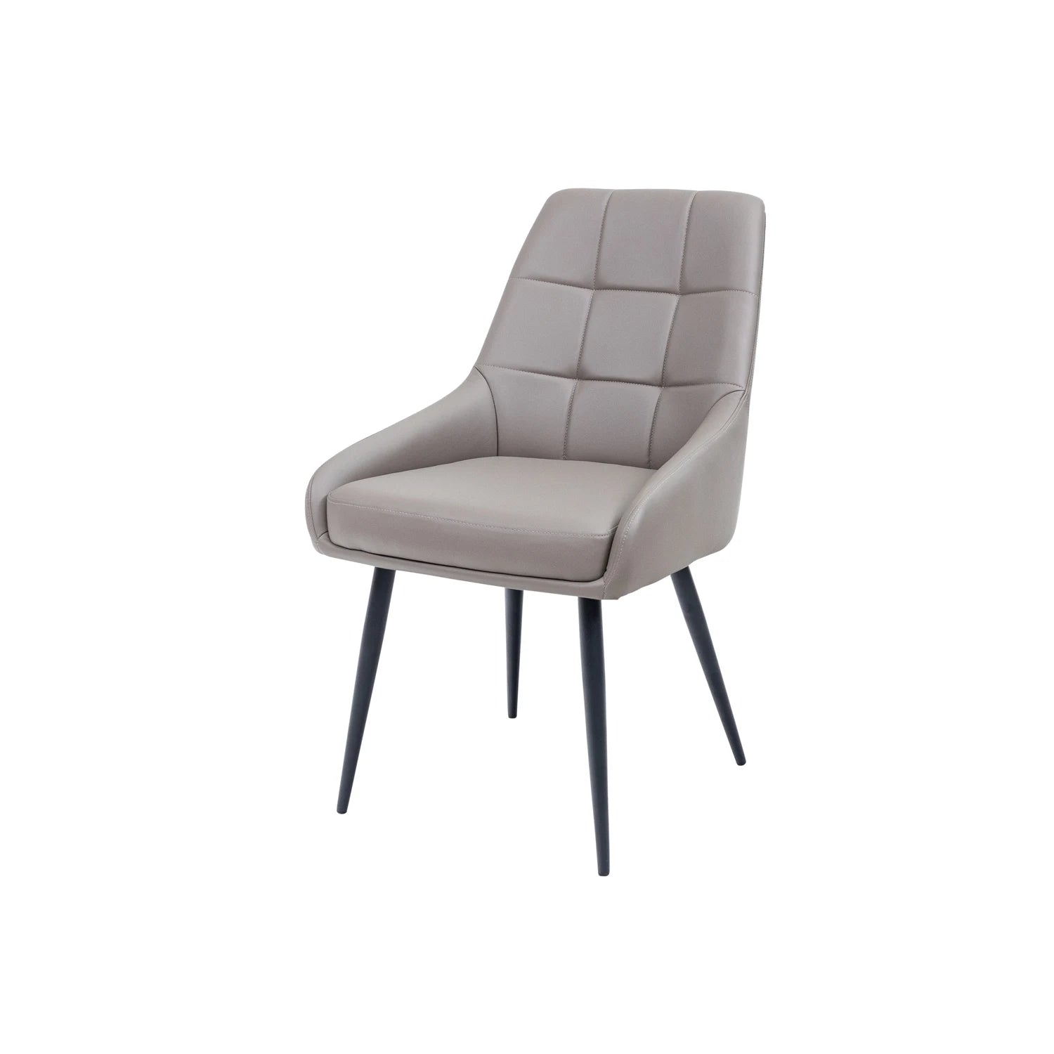 Ava Taupe PU Dining Chair - Set of 4 - Pendle Village Furniture