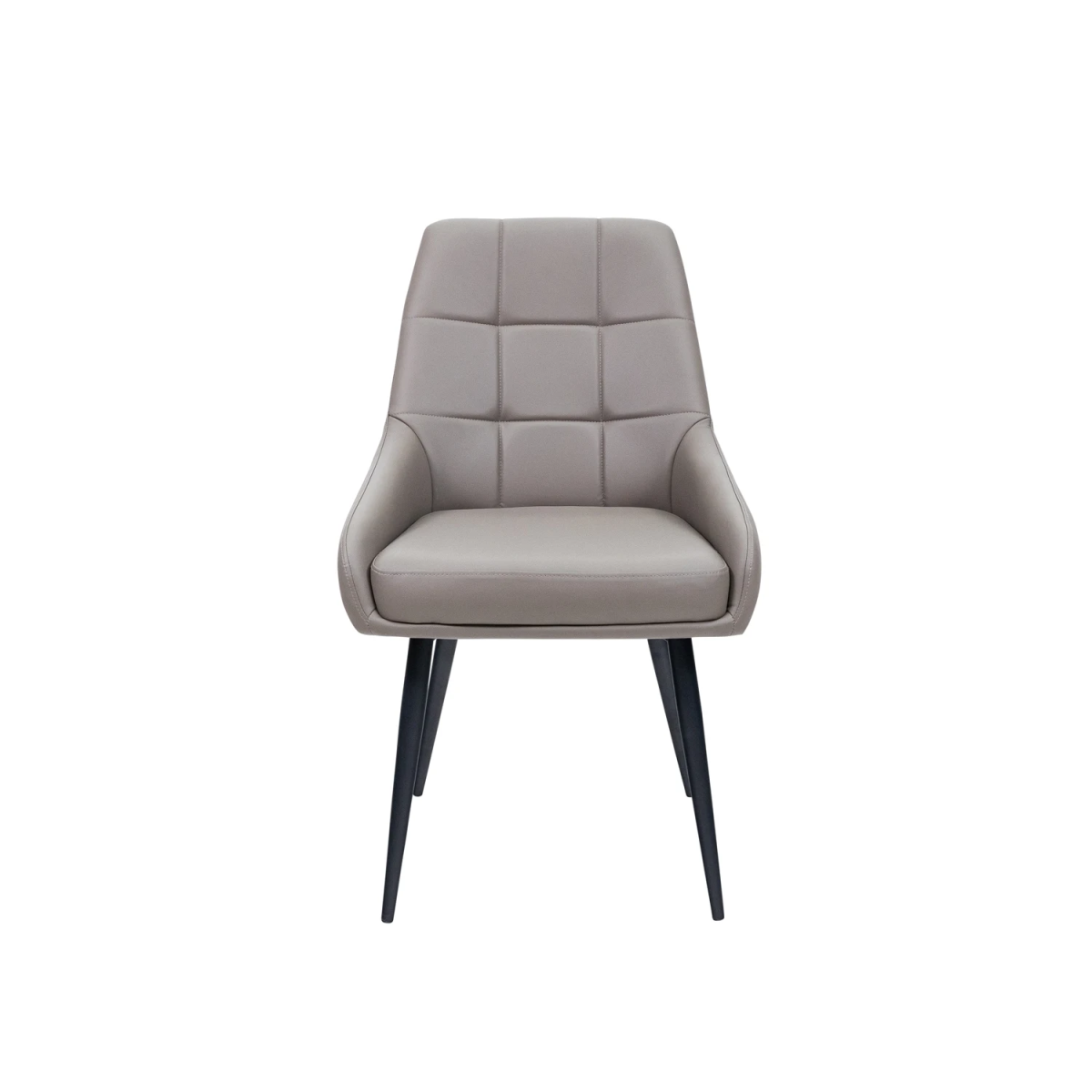 Ava Taupe PU Dining Chair - Set of 4 - Pendle Village Furniture