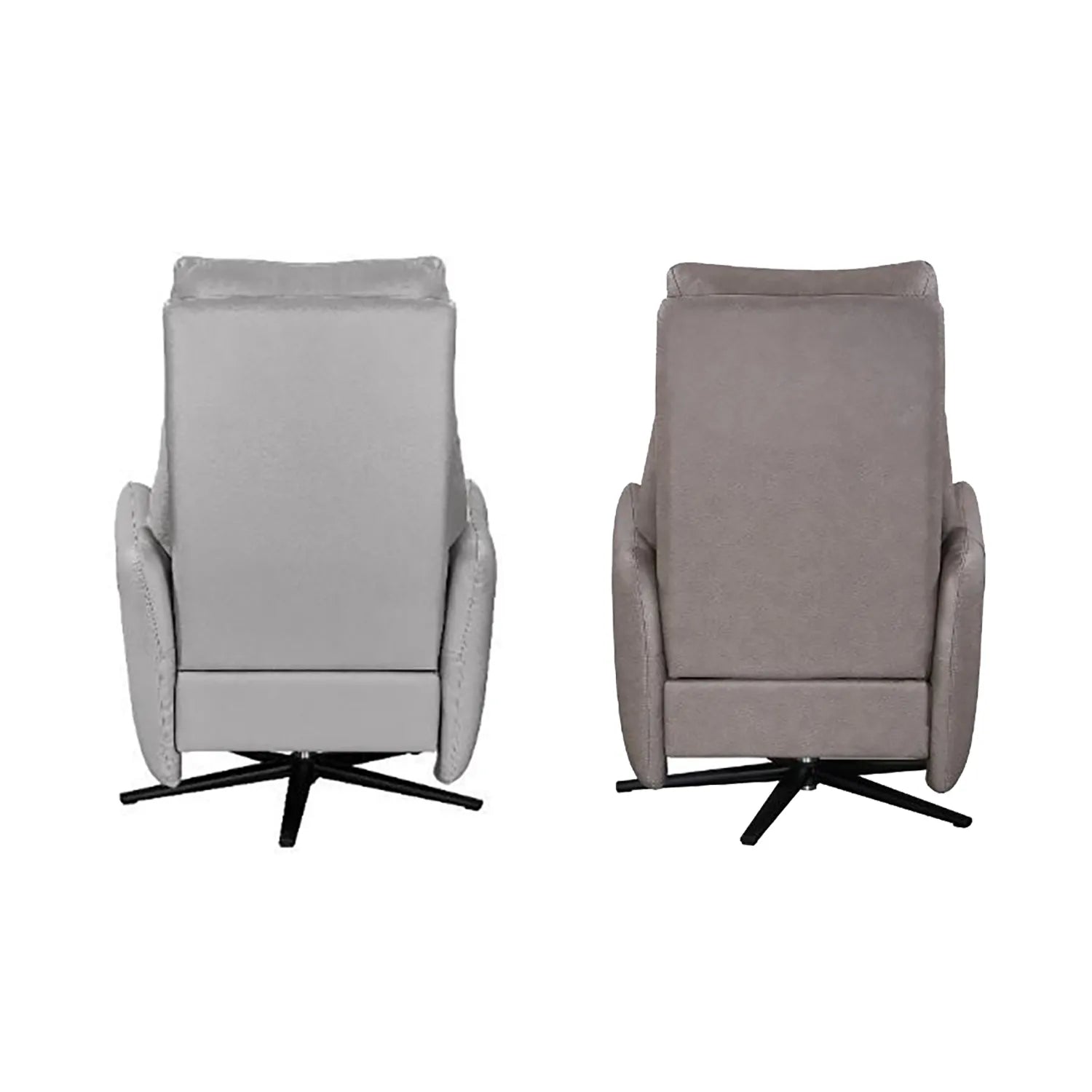 Aveline Leather Swivel Lift & Recliner Chair – Grey or Taupe - Pendle Village Furniture