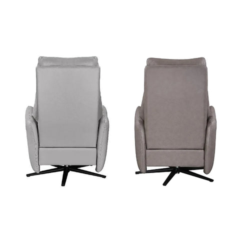 Aveline Leather Swivel Lift & Recliner Chair – Grey or Taupe - Pendle Village Furniture
