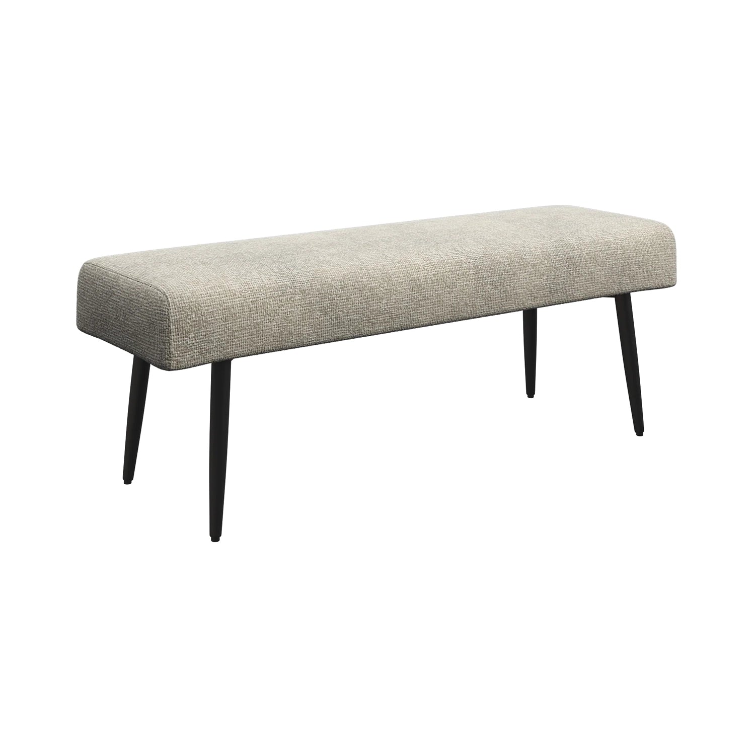 Avor Champagne Fabric Corner Dining Bench with Backless Bench Set - Backless Bench 