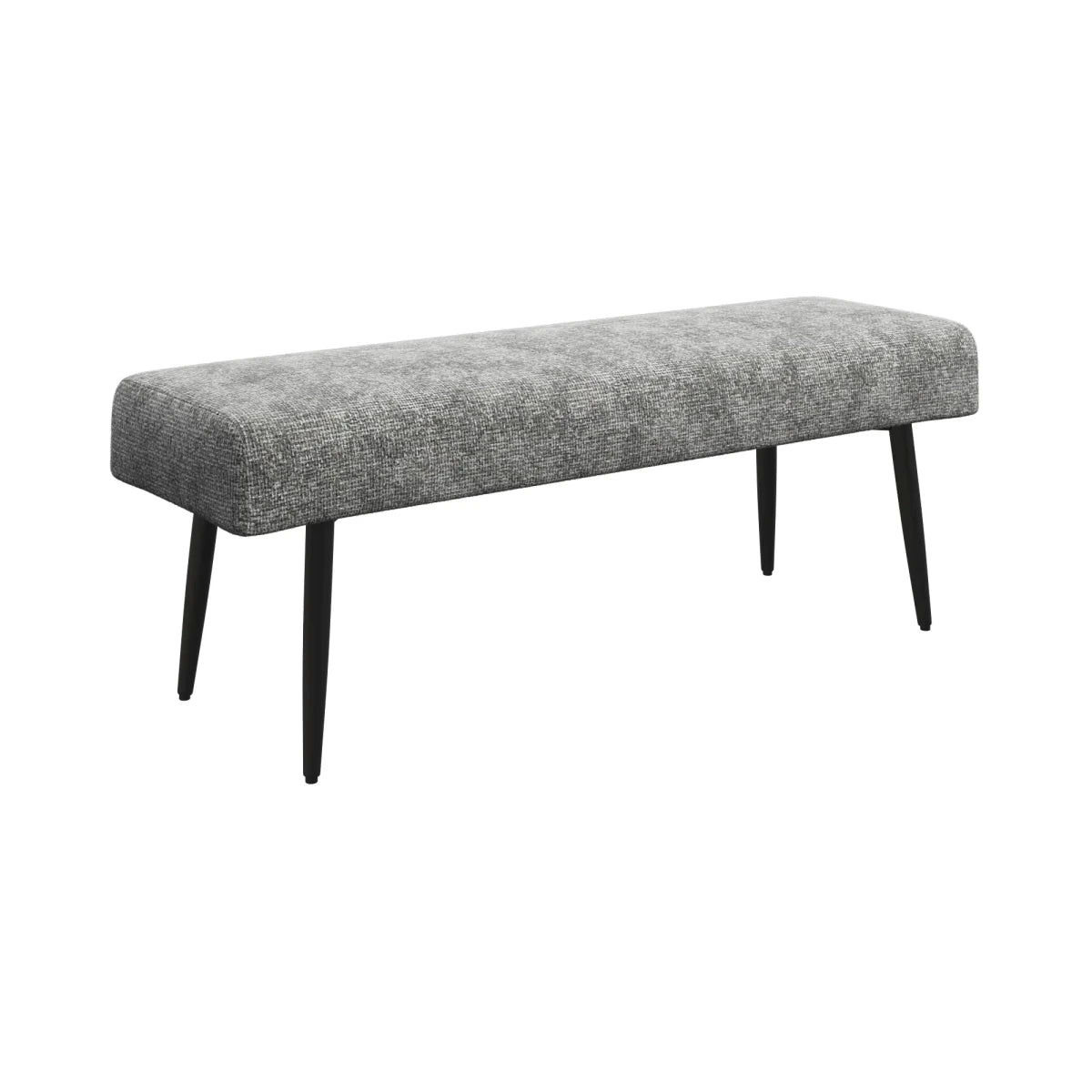 Avor Grey Fabric Corner Dining Bench with Backless Bench Set - Backless Bench 