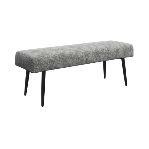 Avor Grey Fabric Corner Dining Bench with Backless Bench Set - Backless Bench 
