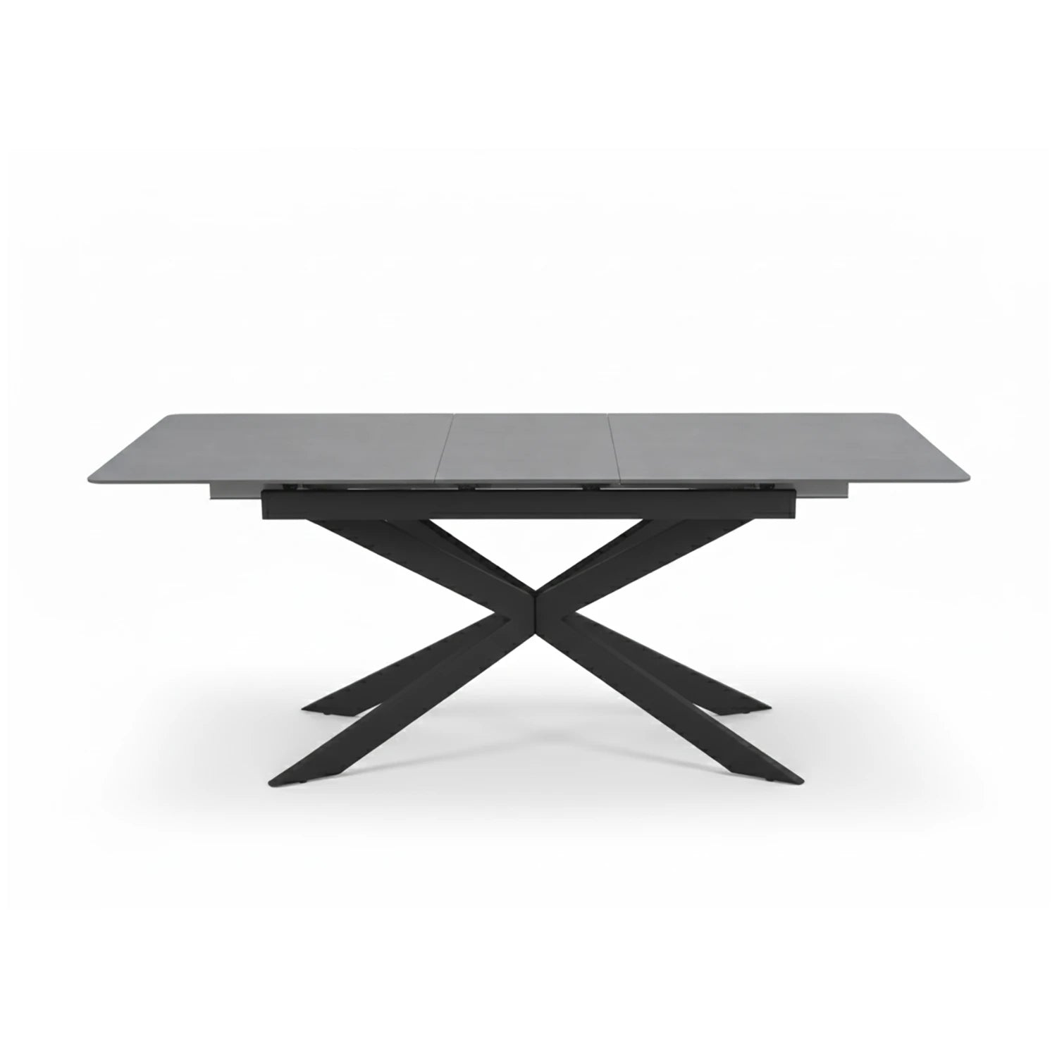 Azzurra Grey Sintered Stone Extending Dining Table with Porto Swivel Dining Chairs - Pendle Village Furniture