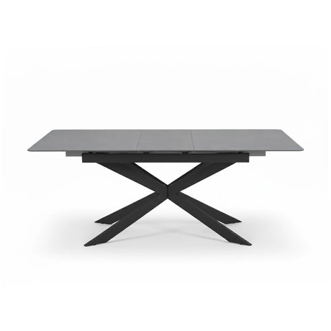 Azzurra Grey Sintered Stone Extending Dining Table with Porto Swivel Dining Chairs - Pendle Village Furniture
