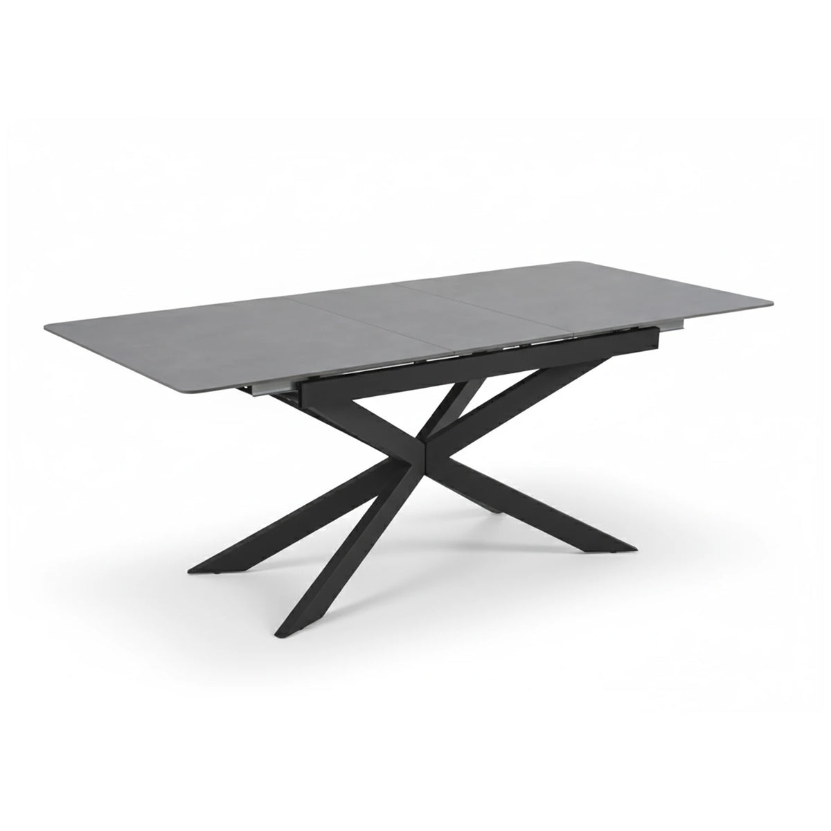 Azzurra Grey Sintered Stone Extending Dining Table with Porto Swivel Dining Chairs - Pendle Village Furniture