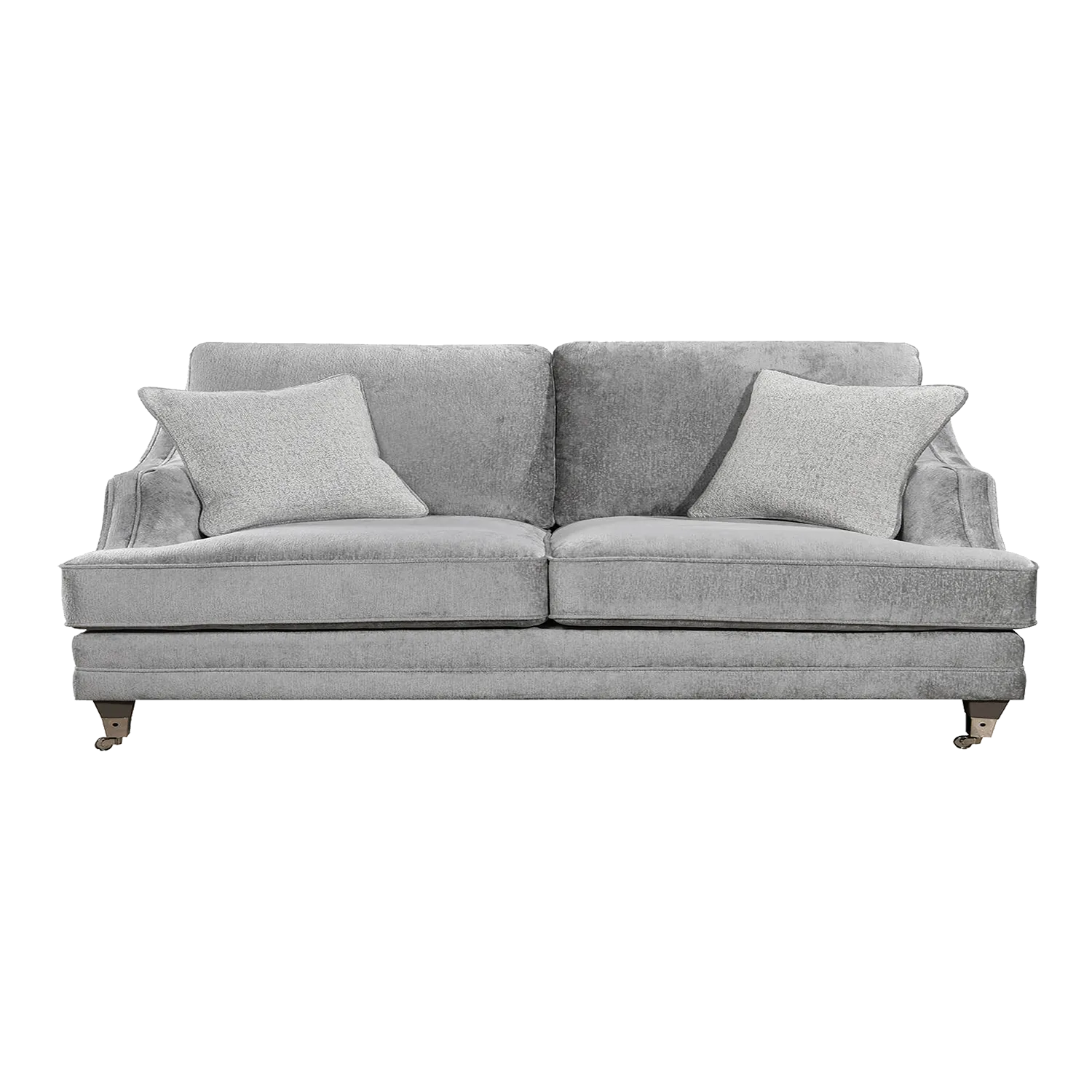 Silver 4 seater sofa sales