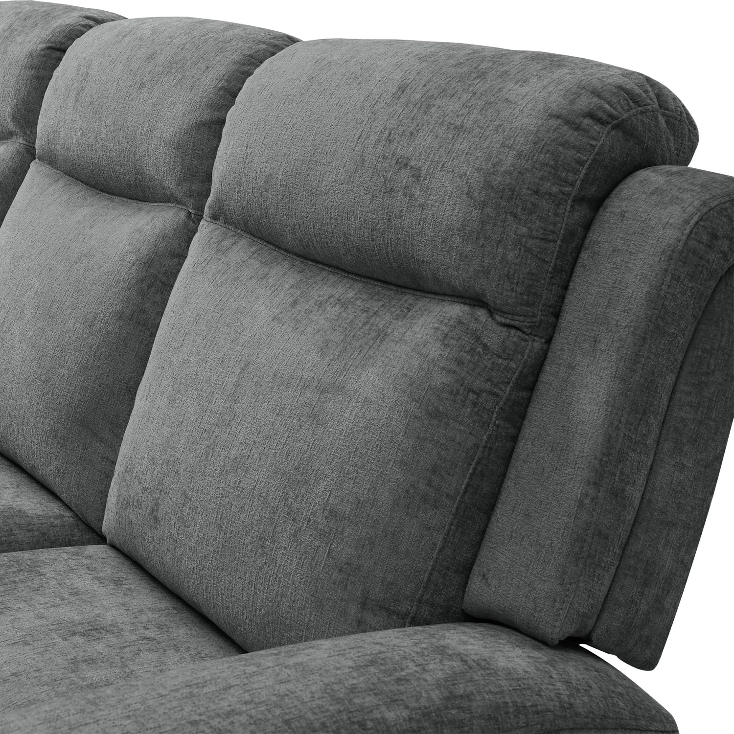 Bentley Grey Fabric 3 Seater Recliner Sofa