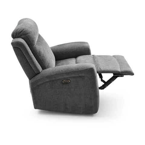 Bentley Grey Fabric 3 Seater Recliner Sofa