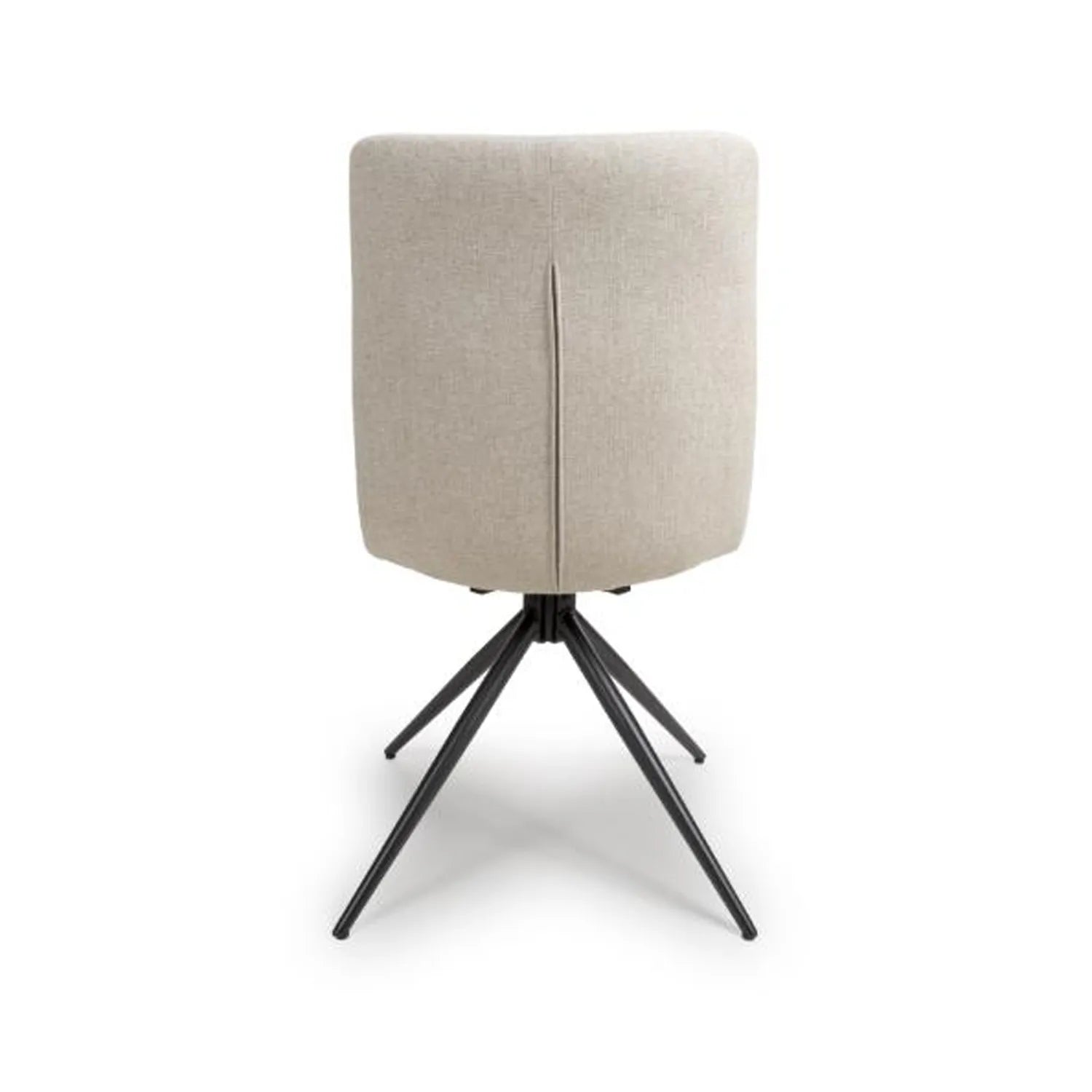 Bosley Natural Fabric Swivel Dining Chairs - Set of 4 - Pendle Village Furniture