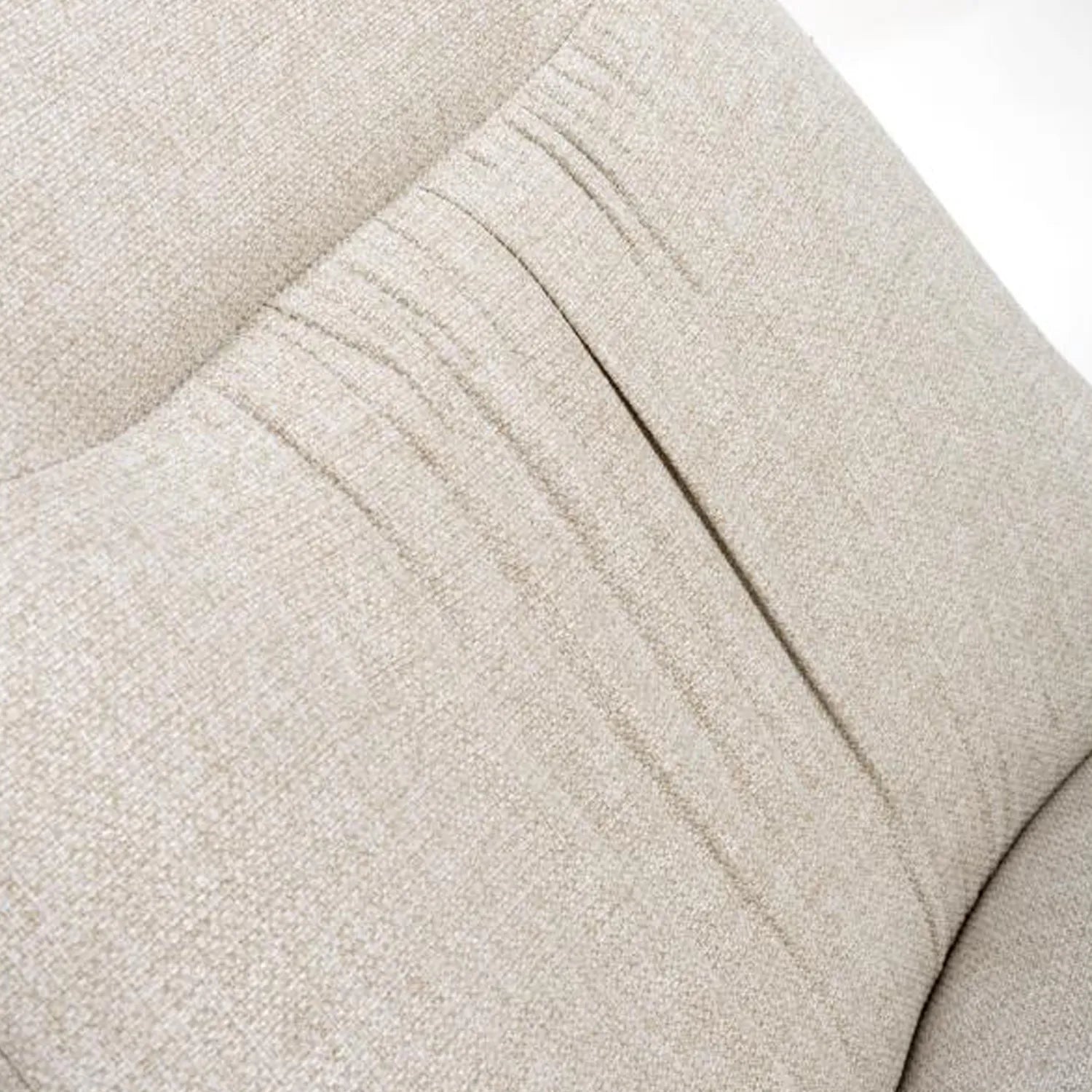 Bosley Natural Fabric Swivel Dining Chairs - Set of 4 - Pendle Village Furniture