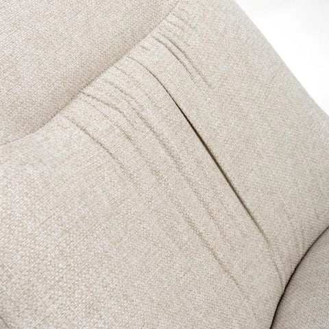 Bosley Natural Fabric Swivel Dining Chairs - Set of 4 - Pendle Village Furniture