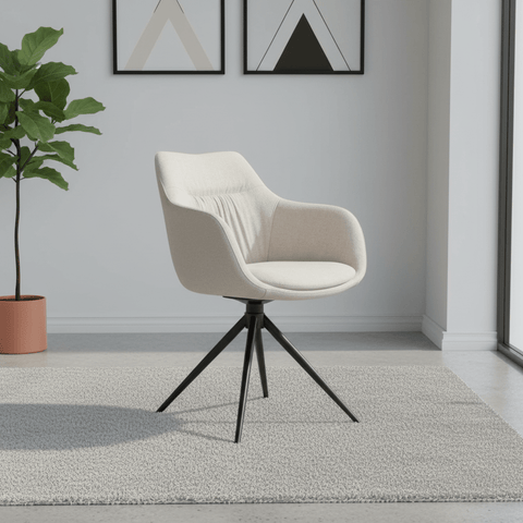 Set of 4 Bosley Natural Carver Dining Chairs