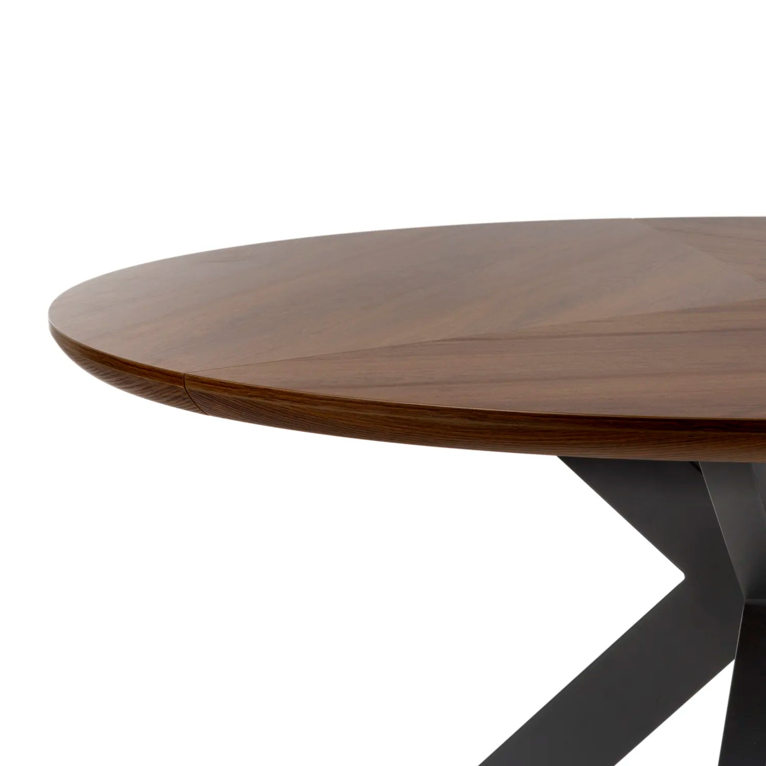 Bolton 150cm Round Smoked Oak Effect Smart Top Dining Table - Pendle Village Furniture