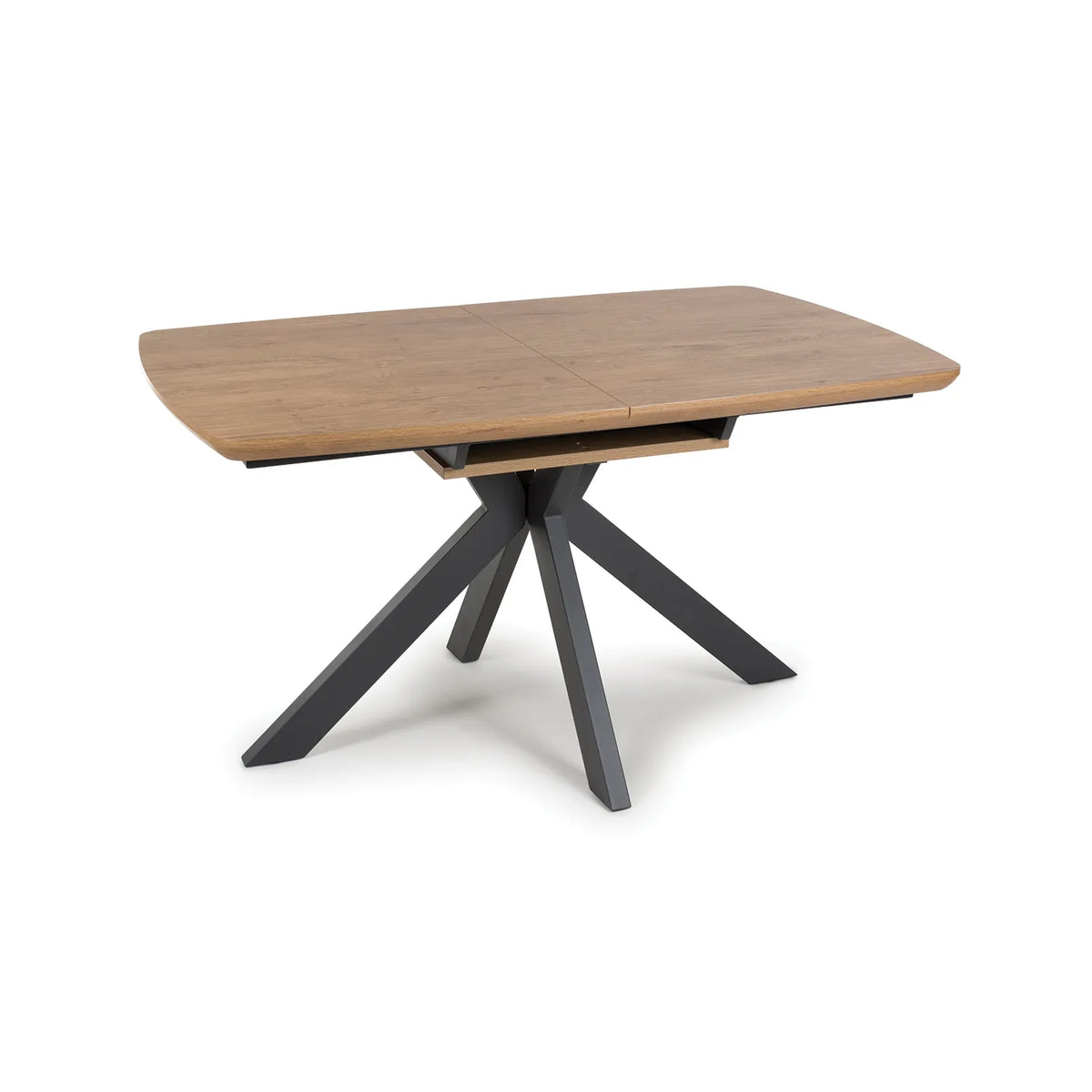 Bolton Rustic Oak Effect Smart Top Extending Dining Table - Pendle Village Furniture