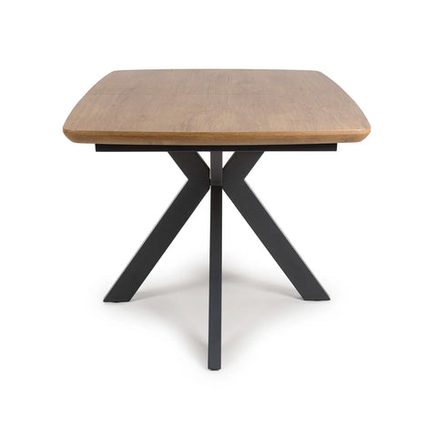 Bolton Rustic Oak Effect Smart Top Extending Dining Table - Pendle Village Furniture