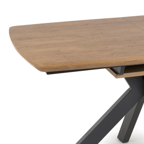 Bolton Rustic Oak Effect Smart Top Extending Dining Table - Pendle Village Furniture