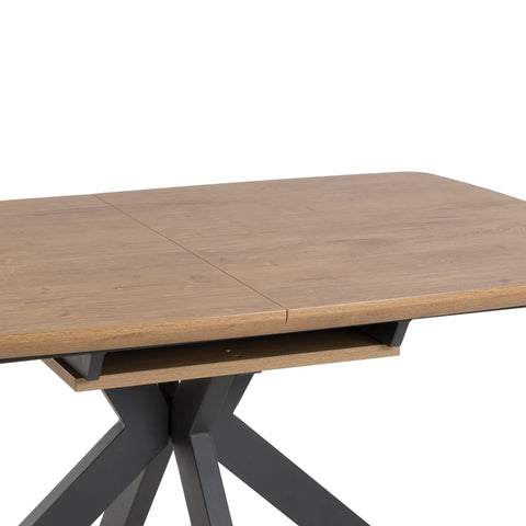 Bolton Rustic Oak Effect Smart Top Extending Dining Table - Pendle Village Furniture