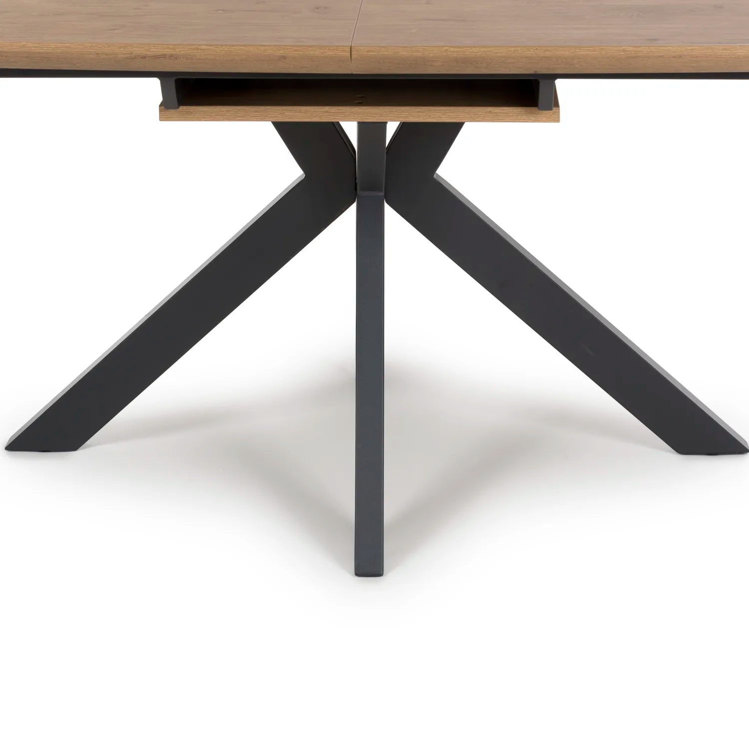 Bolton Rustic Oak Effect Smart Top Extending Dining Table - Pendle Village Furniture