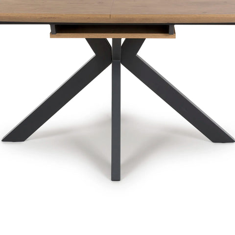 Bolton Rustic Oak Effect Smart Top Extending Dining Table - Pendle Village Furniture