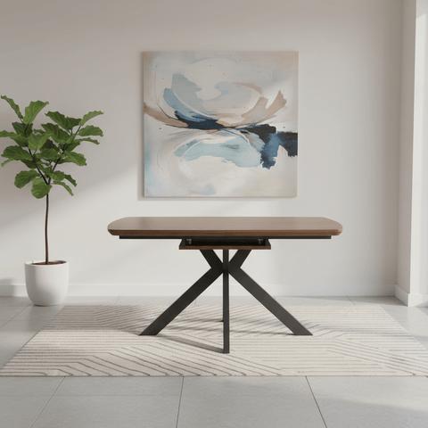 Bolton Smoked Oak Effect Smart Top Extending Dining Table