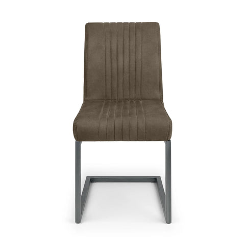 Brooklyn Charcoal Grey Fabric Dining Chairs – Set of 4 - Pendle Village Furniture