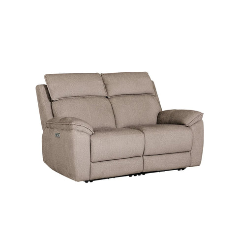 Bailey 2 Seater Electric Recliner Sofa – Latte