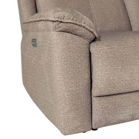 Bailey 2 Seater Electric Recliner Sofa – Latte