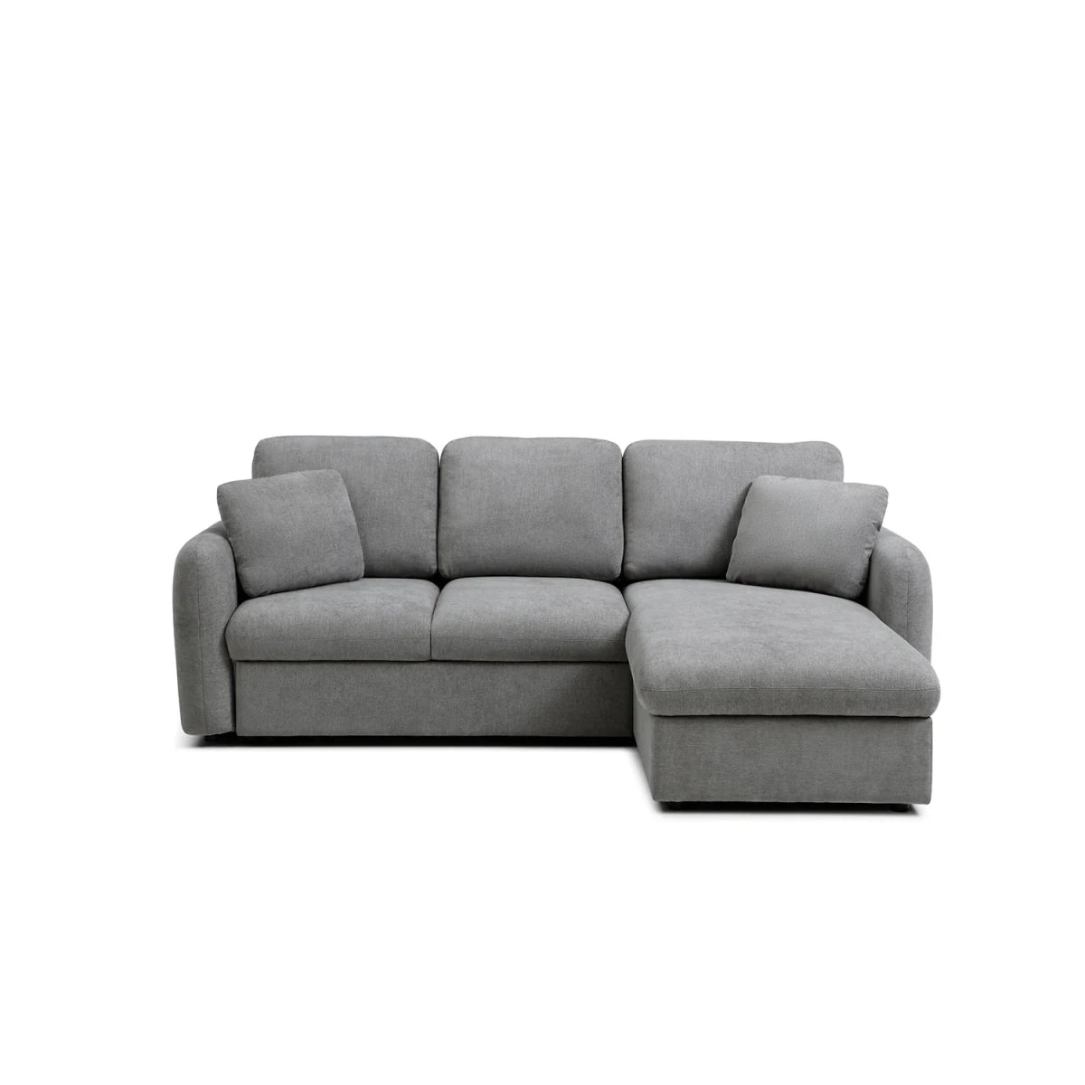 Baxter grey corner chaise sofa bed with storage 3 Seater