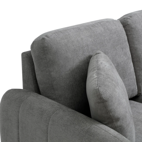 Baxter Grey Corner Chaise Sofa Bed with Storage