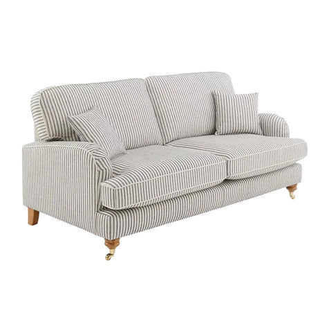 Pemberley Ticking Stripe Fabric Sofa Collection