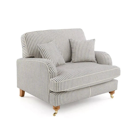 Pemberley Ticking Stripe Fabric Sofa Collection