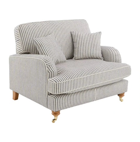 Pemberley Ticking Stripe Fabric Sofa Collection