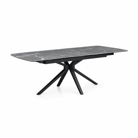 Beatrix Whisper Jade Sintered Stone Extending Dining Table