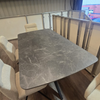 Table top of Beatrix Slate Mist Sintered Stone Extending Dining Table